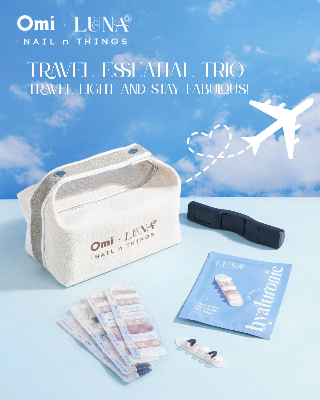 Travel Essential Trio: Travel Light and Stay Fabulous!