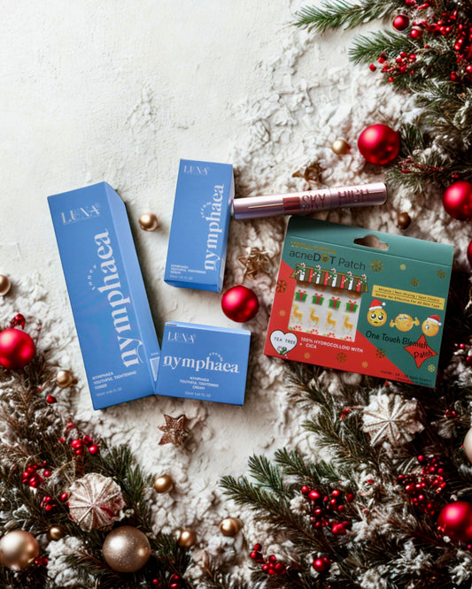 🎄Christmas Limited｜LUNA Signature Nymphaea Youthful Tightening Set (Free Holiday Acne Patch + Sky High Mascara)