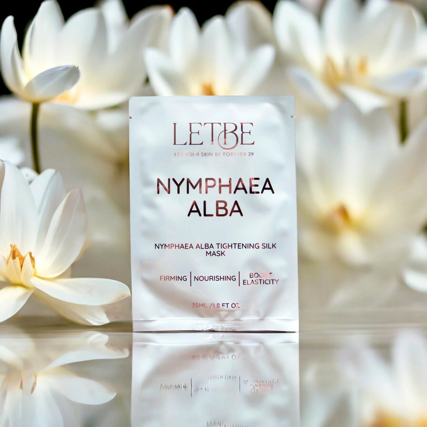 LETBE By LUNA Nymphaea Alba  Silk Mask with white water lily extract for tightening