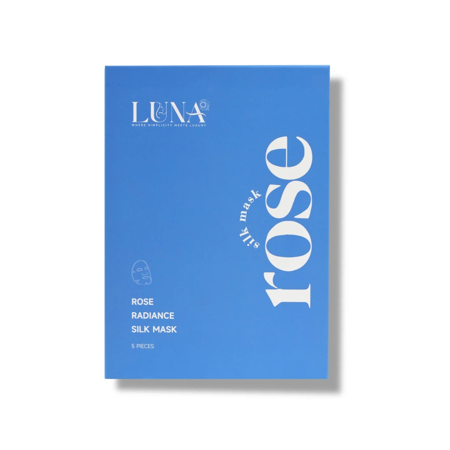 LUNA Rose Radiance Silk Mask with rose and bearberry extract for radiance glow 