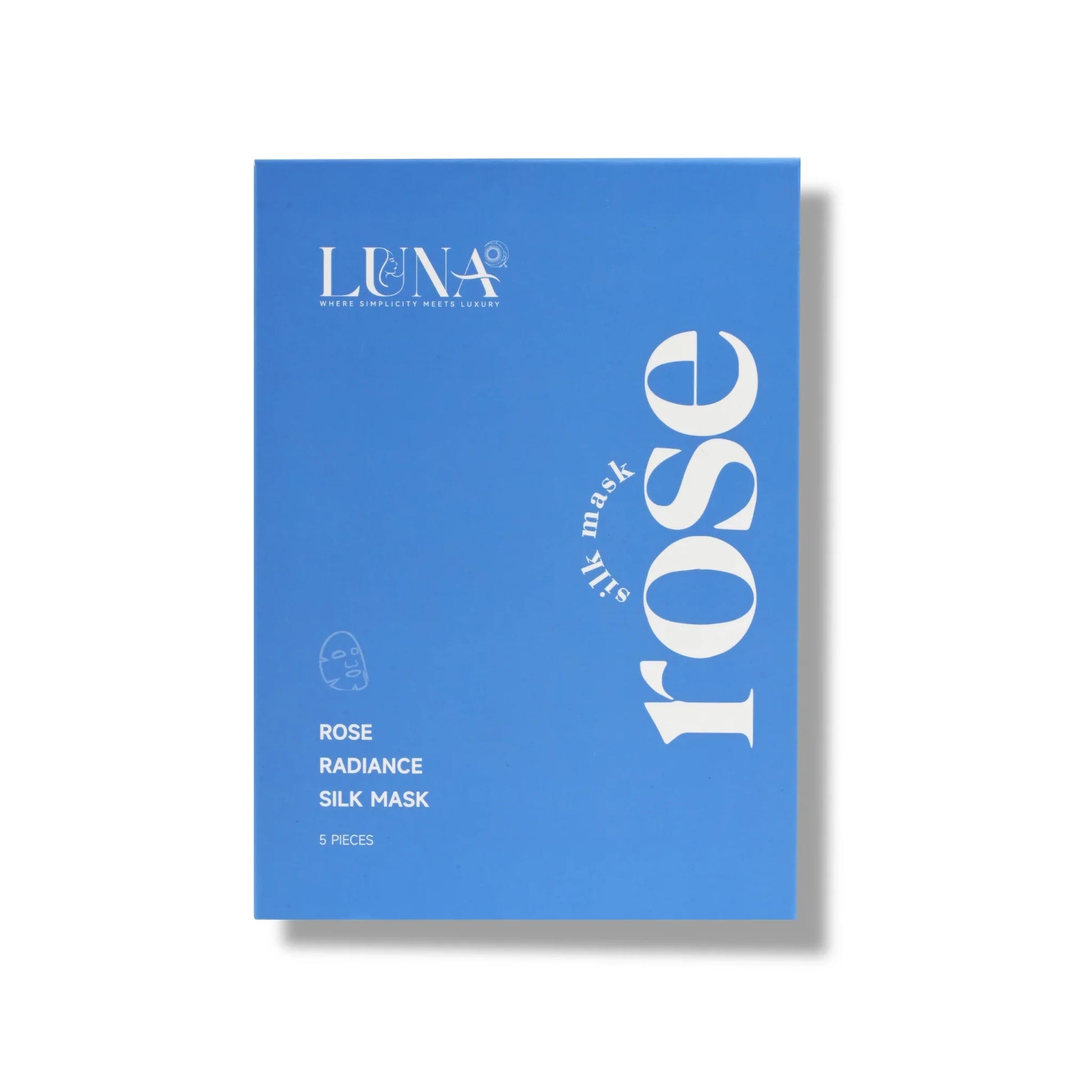 LUNA Rose Radiance Silk Mask with rose and bearberry extract for radiance glow 