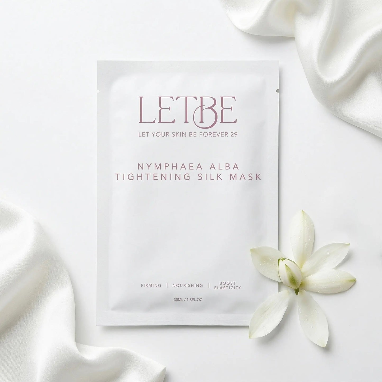 Signature Nymphaea Alba Tightening Silk Mask (5 pieces) - Luna Skin