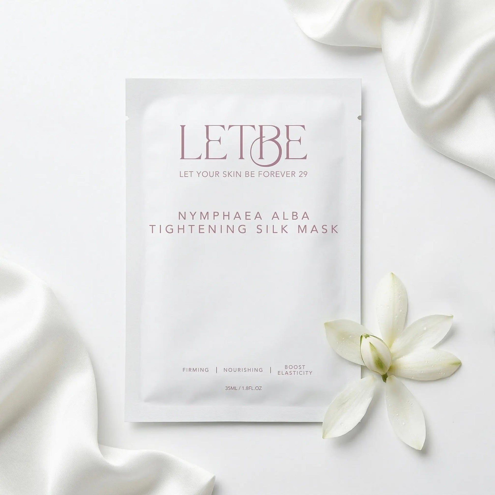 Signature Nymphaea Alba Tightening Silk Mask (5 pieces) - Luna Skin