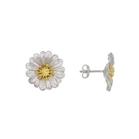 Silver Daisy Earrings (Made in Italy) - Luna Skin