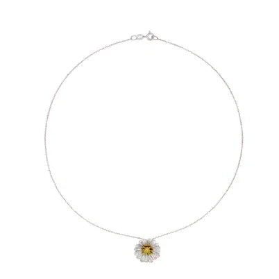 Silver Daisy Necklace (Made in Italy) - Luna Skin