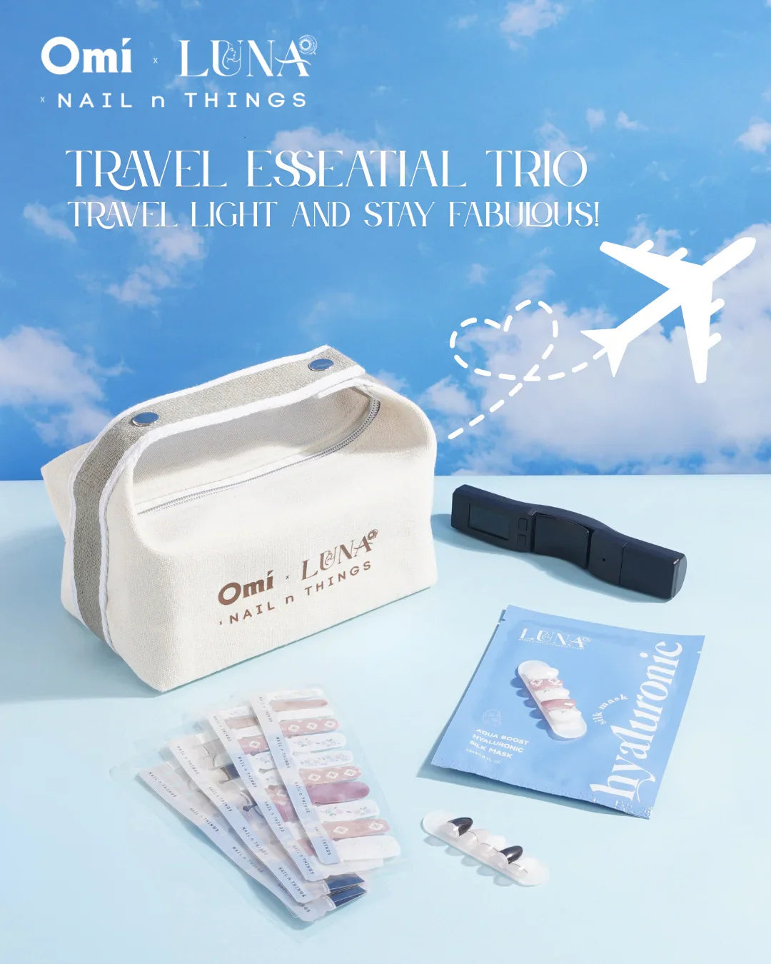 Travel Essential Trio: Travel Light and Stay Fabulous! - Luna Skin